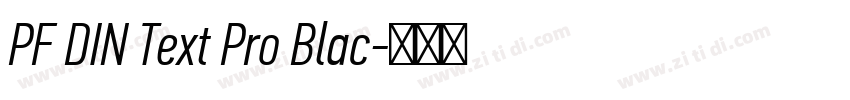 PF DIN Text Pro Blac字体转换